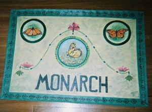 Monarch, canvas floorcloth 2005