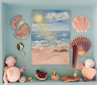 Sea Urchins - Mixed Media 2014