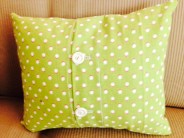 Stenciled Pillow - Back Detail