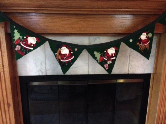 Santa Bunting Flag